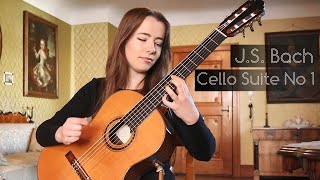 JS Bach Cello Suite No 1  Julia Lange Classical Guitar [upl. by Frayda]