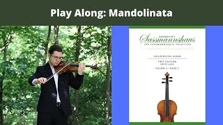 Mandolinata  Violin Accompaniment [upl. by Gambrell]