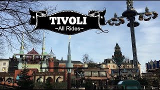 Tivoli Gardens Copenhagen All Rides amp Attractions [upl. by Nylirrehs]