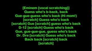 Eminem  Im Back HQ Lyrics [upl. by Sperling]