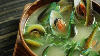 Tinolang Tahong  a Filipino Mussel Soup 🎧 [upl. by Aldred]