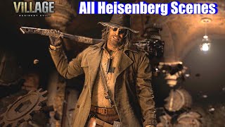 RE8 All Heisenberg Scenes amp Encounters  Resident Evil Village PS5 [upl. by Aeiram]