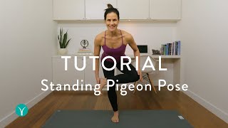 STANDING PIGEON POSE — Active AND Seated Options That Everyone Should Know [upl. by Artemus]