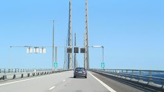 Øresund Bridge Copenhagen to Malmö [upl. by Llehsyt204]