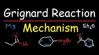 Grignard Reagent Synthesis Reaction Mechanism  Organic Chemistry [upl. by Nessi]