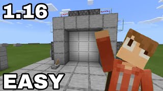 How To Make An EASY 3 By 3 Piston Door In Minecraft Bedrock 116 PS45XboxWindows 10MCPESwitch [upl. by Emilee877]