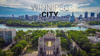 Winnipeg City  4K  Manitoba  Canada [upl. by Hurleigh]