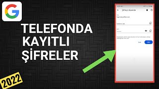 TELEFONDA KAYITLI ŞİFRELERİ GÖRME [upl. by Kippy]