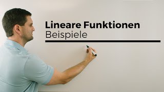 Lineare Funktionen Beispiele Gleichung Skizze Steigung yAchsenabschnitt  Mathe by Daniel Jung [upl. by Ytak]