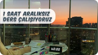 1 Saat Aralıksız Ders Çalış  Gün Batımı ve Motivasyon Artırıcı Müziklerle ✍🏻 [upl. by Ettessil]