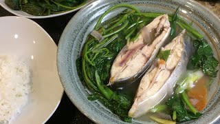 How i make an easy Tinolang Isda Pampano  Fish Soup [upl. by Kcinnay]