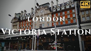 London Victoria Station Walk Through England 4K [upl. by Nimzay43]