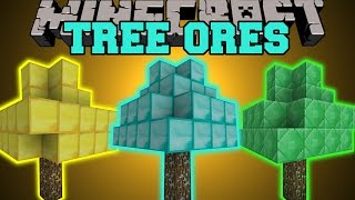 Minecraft TREE ORES DIAMOND TREES EMERALD TREES GOLD TREES amp MORE Mod Showcase [upl. by Sallyanne408]