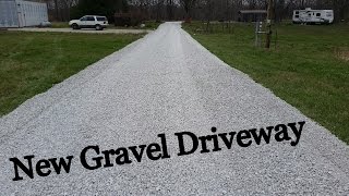 New Gravel Driveway  The First Half [upl. by Christabel]