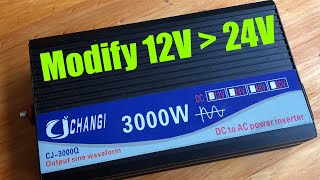 Modify 12V inverter into 24V [upl. by Nylarac]