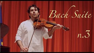 JSBach cello suite n3  Marc Sabbah viola [upl. by Eilarol]