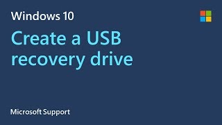 How to make a USB recovery drive in Windows 10  Microsoft [upl. by Adnowal]