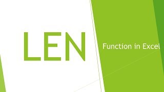 LEN Function in Excel with Examples [upl. by Judith]