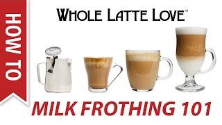 Milk Frothing for Beginners [upl. by Cilo6]