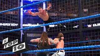 Craziest Elimination Chamber leaps WWE Top 10 Feb 17 2018 [upl. by Eiznik762]