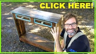 How to Build a Hall Table Awesome Pallet Wood Project [upl. by Araminta]