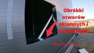 Obróbki otworów okiennych i drzwiowych w płytach warstwowych [upl. by Allisurd]