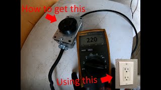 Make a 220v outlet using 110v How To [upl. by Cired]