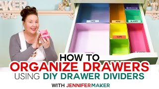 How to Organize Your Drawers  DIY Drawer Dividers [upl. by Peckham]