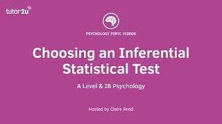 Research Methods  Choosing Inferential Statistics [upl. by Fishback]