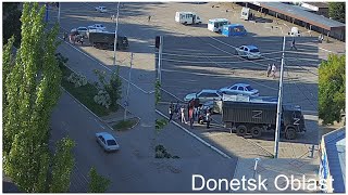 Ukraine  Russian Z Truck in Donetsk  Capton Live Stream 198 [upl. by Margo]