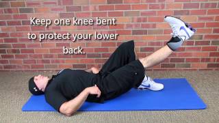 Supine Straight Leg Raises Hip Strengthening [upl. by Gillead]