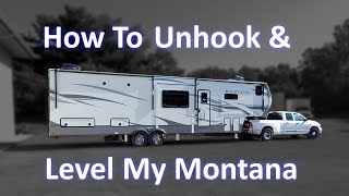 How To Automatically Level a Keystone Montana Fifth Wheel [upl. by Eirrab351]