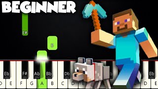 Sweden  Minecraft  BEGINNER PIANO TUTORIAL  SHEET MUSIC by Betacustic [upl. by Matilda]