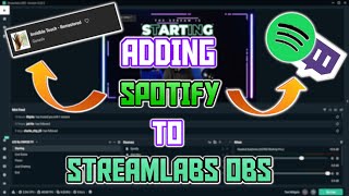 How To Add Spotify To Streamlabs OBS In Less Than 5 Minutes  Twitch amp Mixer Streaming Guide [upl. by Weatherley752]