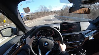 2021 BMW 530i XDrive POV Test Drive  Beyond Comfortable [upl. by Arquit]