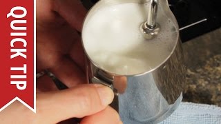 How to AutoFroth Milk for Lattes [upl. by Htinnek253]