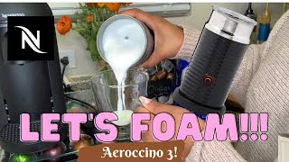 How To Foam Milk With Aeroccino 3 Make Coffee With Foam Tips amp Tricks  Easy Foamed Latte Recipe [upl. by Novyar]