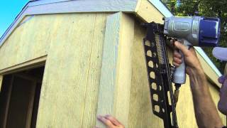 How To Build A Shed  Part 8  Exterior Trim Install [upl. by Airdnaxela]