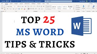 Top 25 Microsoft Word Tips and Tricks [upl. by Sothena]