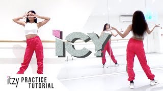 PRACTICE ITZY  ICY  Dance Tutorial  SLOWED  MIRRORED [upl. by Matlick]