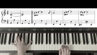 Adagio  Albinoni  with Piano Score beginner piece [upl. by Kristien57]