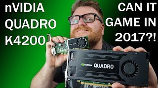 nVidia Quadro K4200 Review  Can It Game [upl. by Nave]