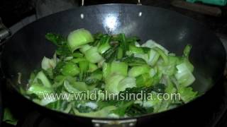 How to make Pak choi or Bok choy in India [upl. by Neelhtac974]