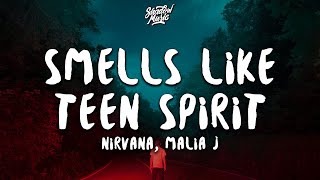 Nirvana  Smells Like Teen Spirit Malia J Cover Black Widow Opening Soundtrack Lyrics [upl. by Nilyram]