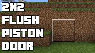 Minecraft Bedrock Simple Flush Piston Door [upl. by Filahk340]