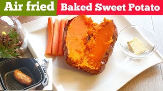 HOW TO BAKE WHOLE SWEET POTATOES IN AIR FRYER AIR FRIED BAKED WHOLE SWEET POTATOES RECIPE airfryer [upl. by Nnahsal]