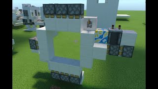 The Easiest 3x3 Piston Door Tutorial for Minecraft Bedrock Works on Java [upl. by Aiouqahs]