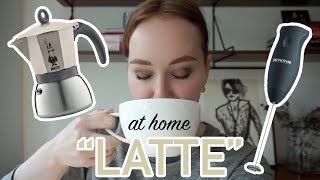 HOW TO MAKE A quotLATTEquot AT HOME moka pot  frother [upl. by Htebaras93]