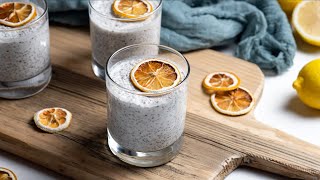 Keto Lemon Chia Pudding Recipe 5 Minute Prep [upl. by Cicenia]