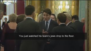 Trudeau world leaders talk Trump on sidelines of NATO summit [upl. by Groh648]